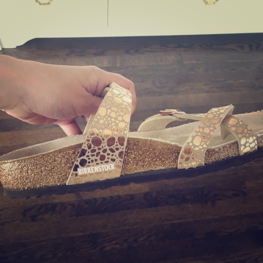 Birkenstock Mayari Metallic Stones Copper